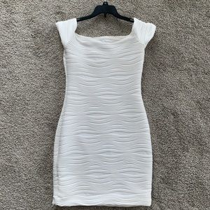 White cocktail mini dress